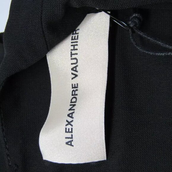 NEW ALEXANDRE VAUTHIER Womens Maxi Dress Gathered Front Plunge V-Neck Size 8 40 - Picture 3 of 8